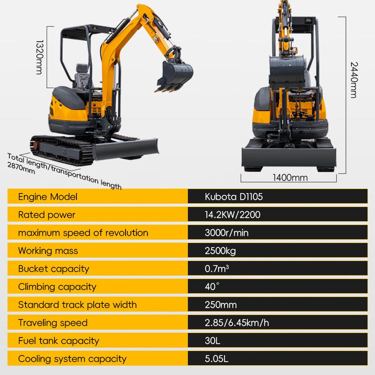 HT-25 Pro Mini Excavator