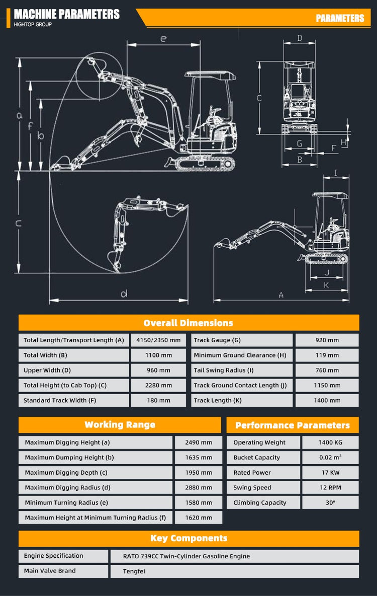 HT-18 Mini Excavator