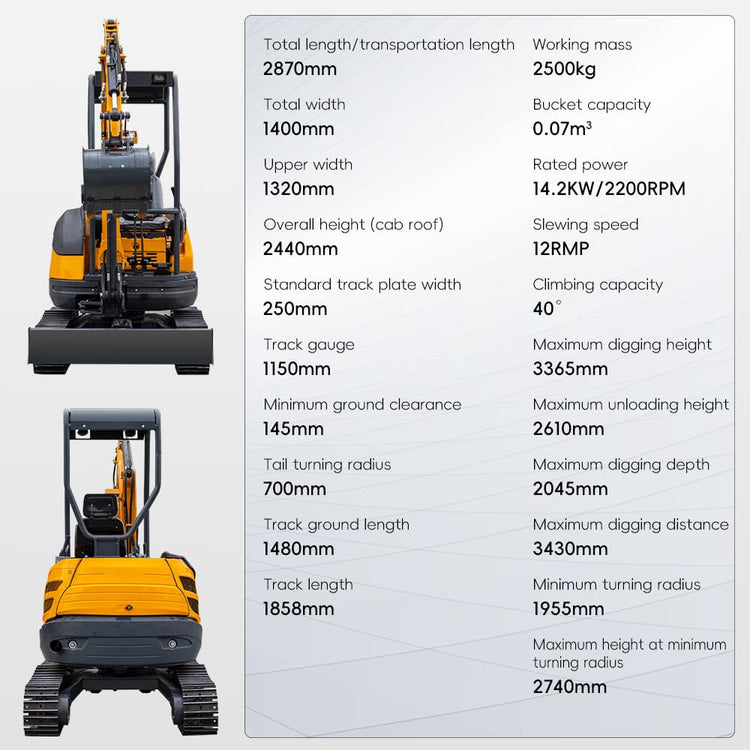 HT-25 Pro Mini Excavator