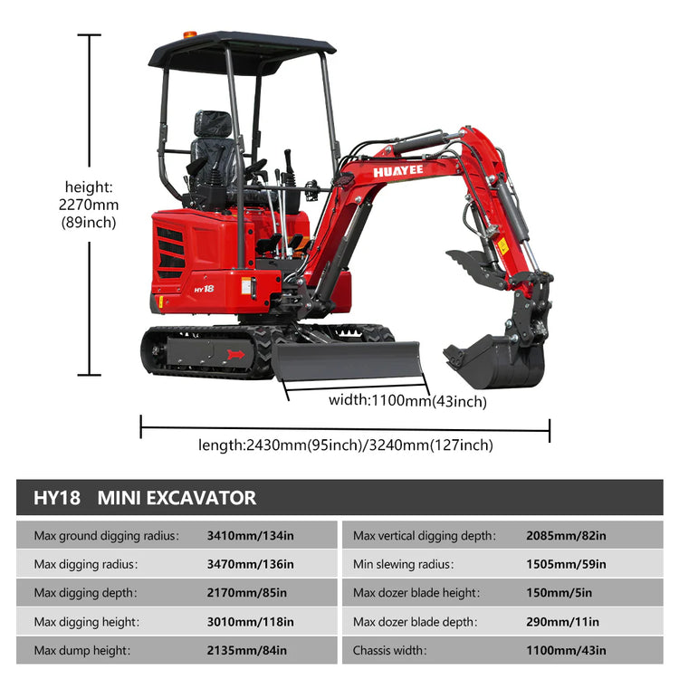 HY-18 Mini Excavator