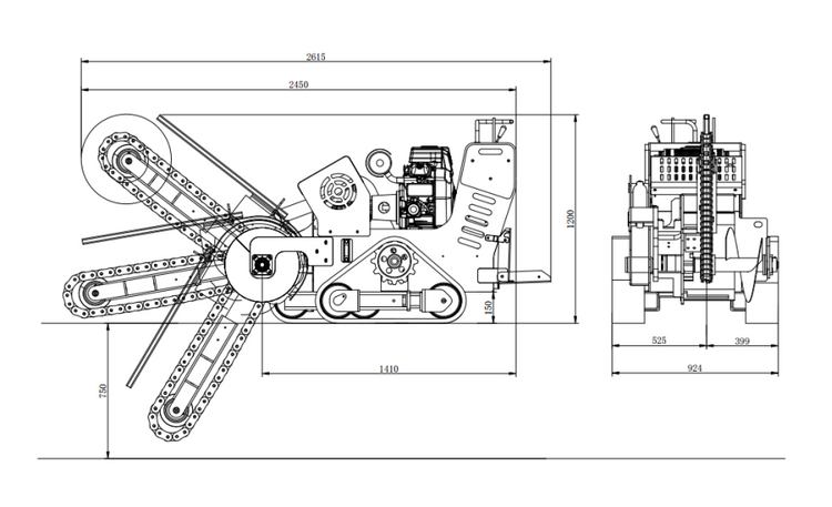 HTC-24 Tracked Trencher