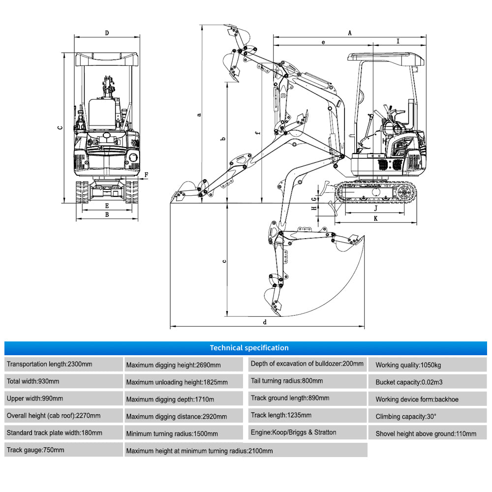 1.5 Ton HT-15+ Mini Excavator image 13